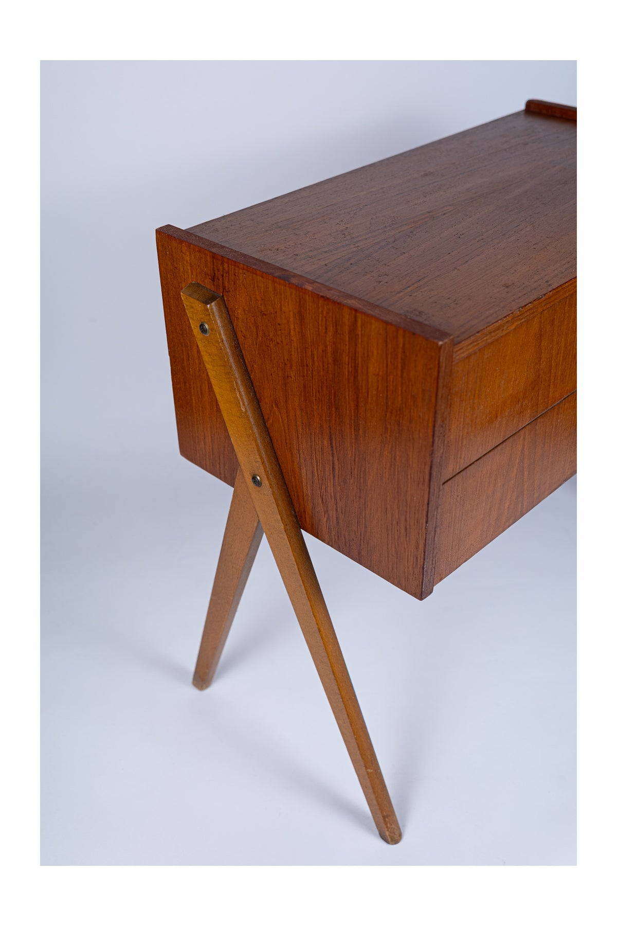 Scandinavian Teak Bedside Cabinet, 1960s