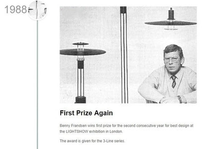 "3-Line" Lamp by Benny Frandsen 1988