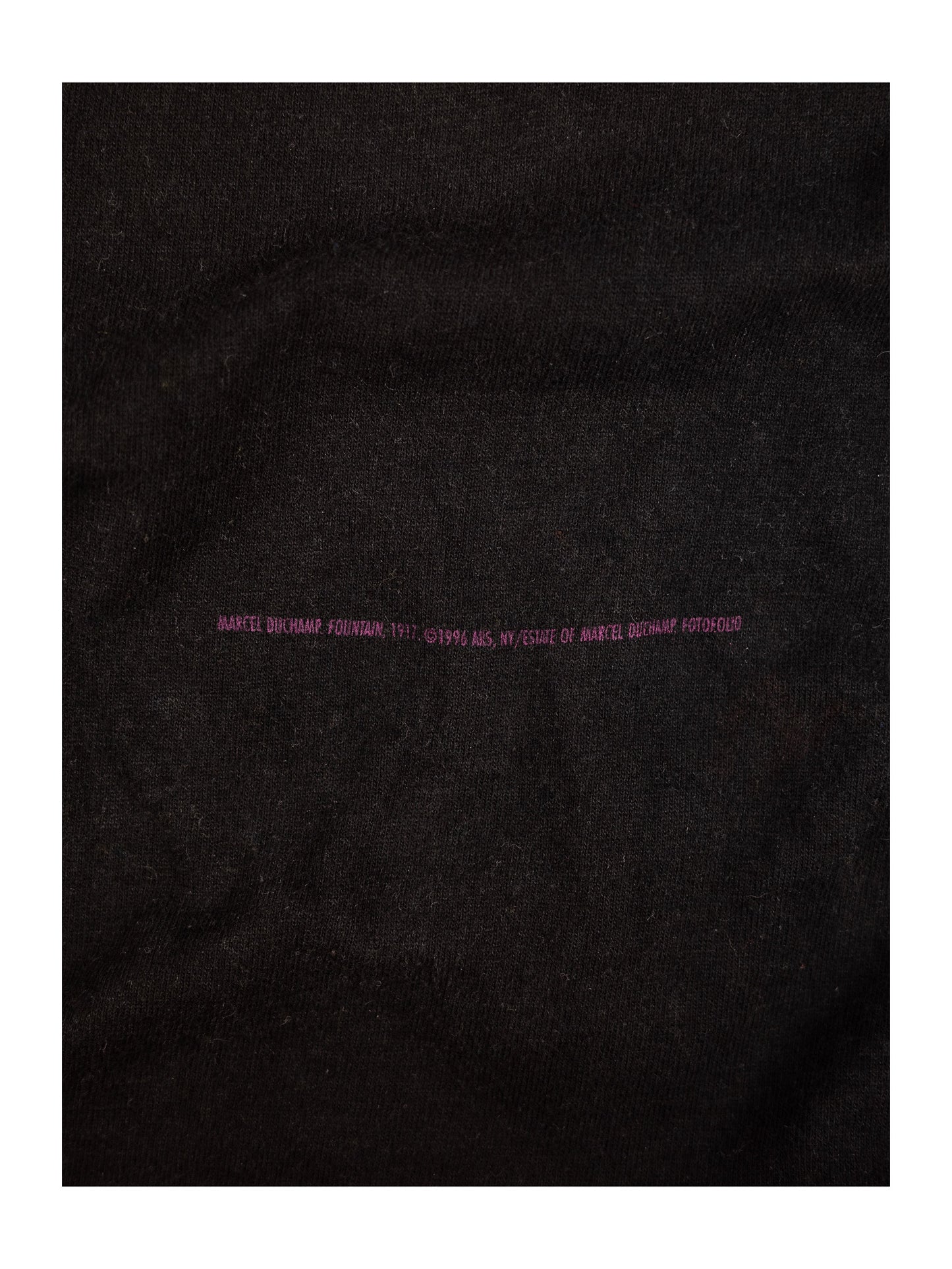 1996 Marcel Duchamp “Fountain” Whitney Museum Exhibition T-Shirt