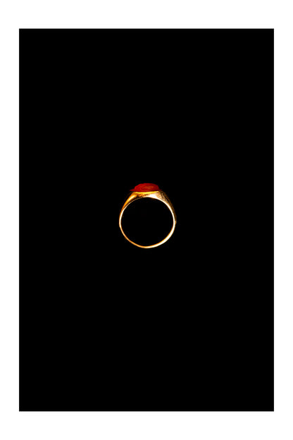 1960s Carnelian Cameo Ring