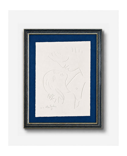Jean Cocteau “Couple amoureux”
Blind Emboss on Handmade Paper, 1992