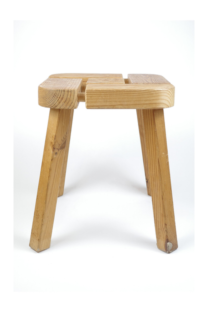 Finnish Pine Stool by Olof Ottelin 1960s