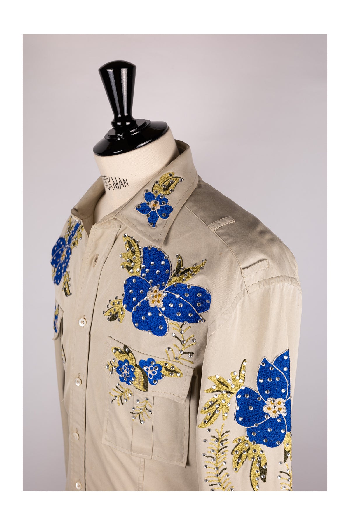 Gucci by Tom Ford SS2000 Embellished Military Shirt