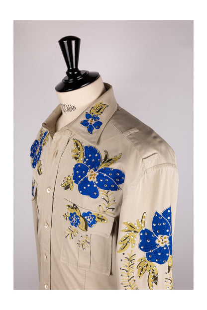 Gucci by Tom Ford SS2000 Embellished Military Shirt